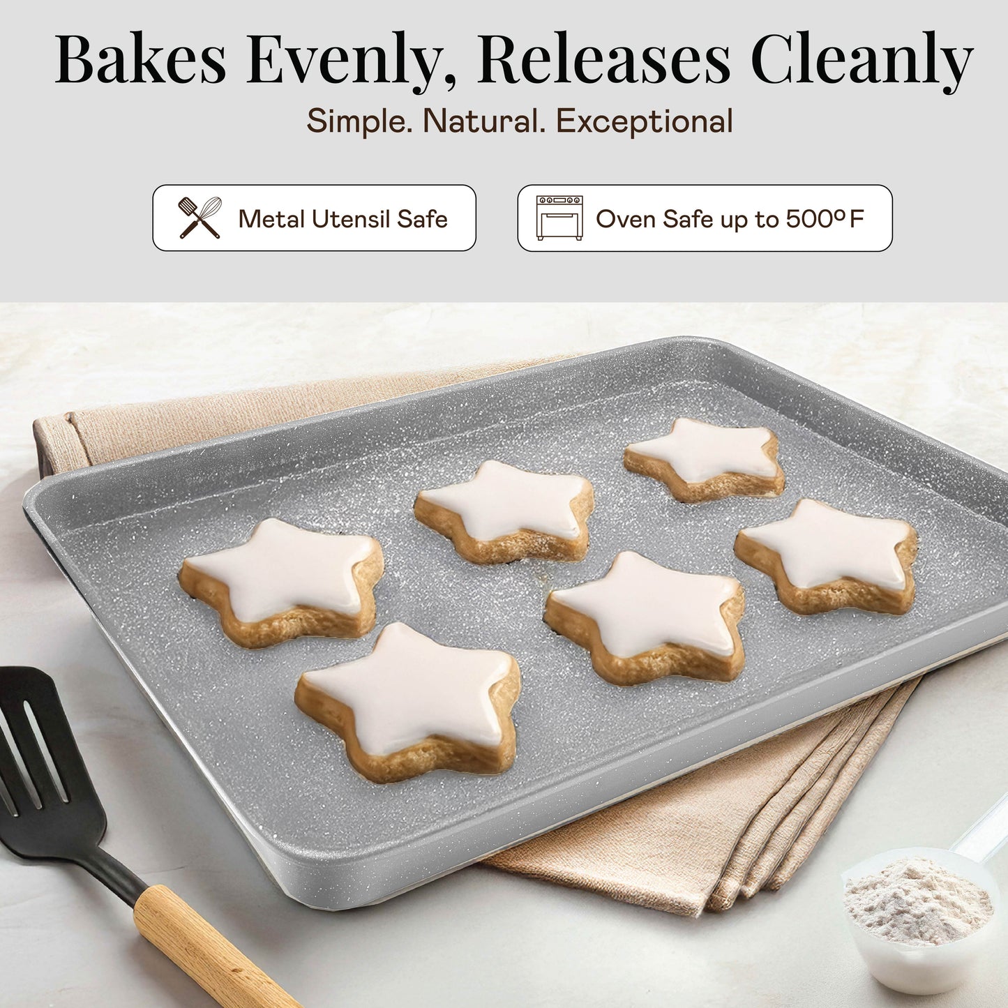 Granitestone 20 Pc Ceramic Cookware Set Nonstick, Complete Pots and Pans Set Non Stick for Kitchen with 5 Pc Bakeware Set, Deep Frying Pan Set, & Steamer, Non Toxic PFOA Free, Oven & Dishwasher Safe (Copy)