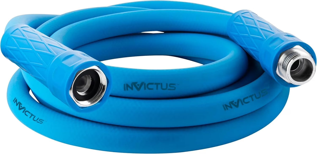 INVICTUS 10Ft Short Garden Hose, 2-Layer Heavy Duty Water Hose 10 Ft x 5/8 in. Flexible, Lightweight, NON Expandable, Kink Resistant, Easy Connect Fittings, 400 PSI