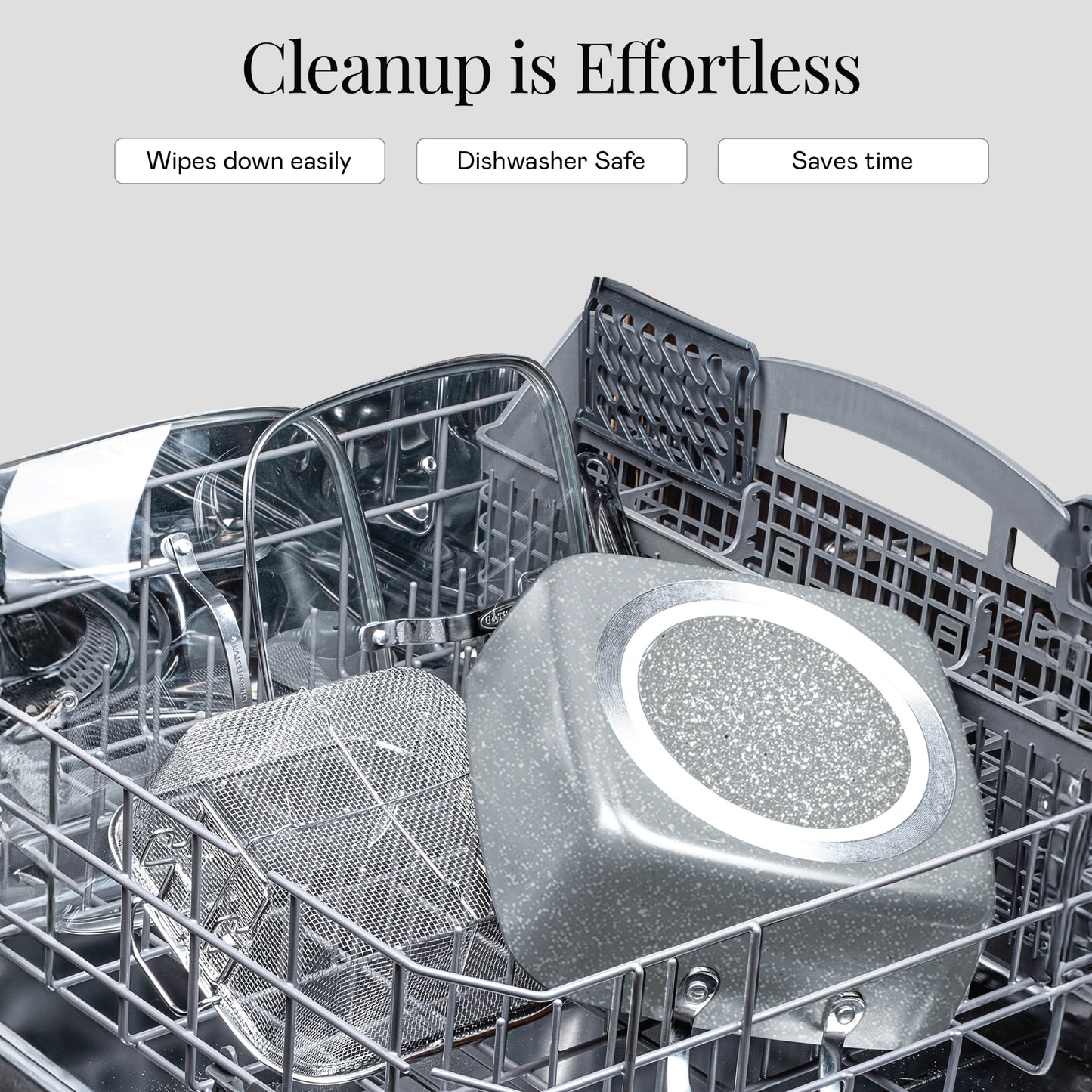 Granitestone 20 Pc Ceramic Cookware Set Nonstick, Complete Pots and Pans Set Non Stick for Kitchen with 5 Pc Bakeware Set, Deep Frying Pan Set, & Steamer, Non Toxic PFOA Free, Oven & Dishwasher Safe (Copy)