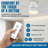 SOCKET BREEZE 15.4" Socket Fan Light Celing Fan with Remote Control | 1000 Lumens, 3 Speed & Light Modes, Portable Easy to Install Ceiling Fans Replacement for Bedroom, Bathroom, Living Room - Amazon.com