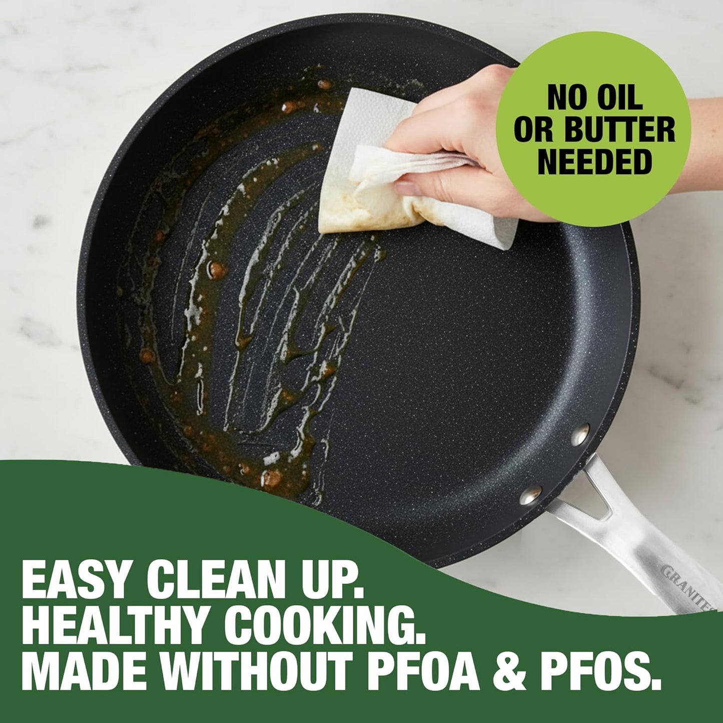 Granitestone 20 Pc Ceramic Cookware Set Nonstick, Complete Pots and Pans Set Non Stick for Kitchen with 5 Pc Bakeware Set, Deep Frying Pan Set, & Steamer, Non Toxic PFOA Free, Oven & Dishwasher Safe