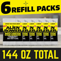 ALIEN POWER 6 Pack Refill Packets | Makes 144 Fl Oz Worth of Alien Power Solution, Easy to Use