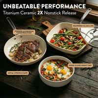 GOTHAM STEEL HAMMERED 15 Pc Titanium Ceramic Cookware Set, Diamond Infused | Pots and Pans Non Stick with Cooking Utensils & Steamer, Non Toxic PFOA PFOS Free, Induction Ready, Dishwasher & Oven Safe: Home & Kitchen