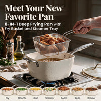 GOTHAM STEEL HAMMERED 20 Pc Titanium Ceramic Cookware Set, Diamond Infused | Pots and Pans with Bakeware Non Stick, Diamond Infused, 3.0MM Gauge, Non Toxic PFAS-Free, Induction, Oven & Dishwasher Safe