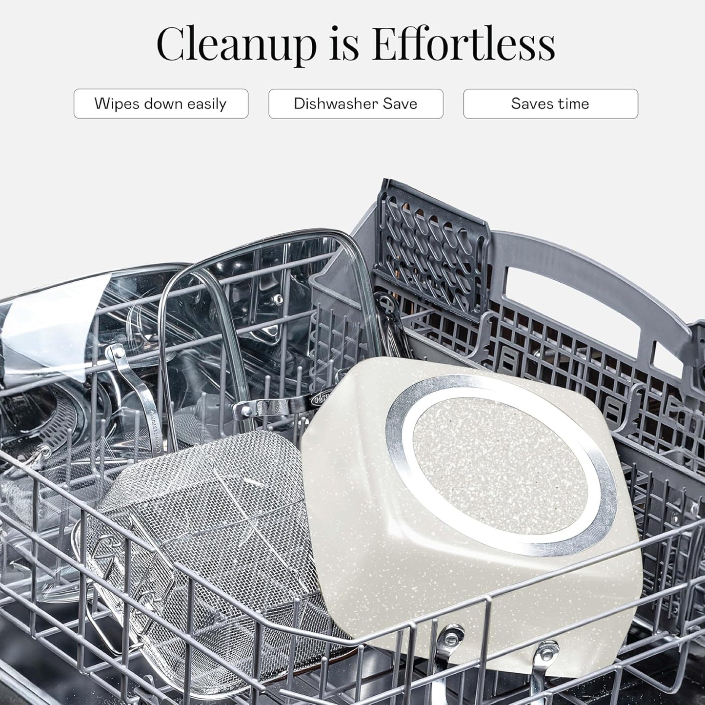 Granitestone 20 Pc Ceramic Cookware Set Nonstick, Complete Pots and Pans Set Non Stick for Kitchen with 5 Pc Bakeware Set, Deep Frying Pan Set, & Steamer, Non Toxic PFOA Free, Oven & Dishwasher Safe