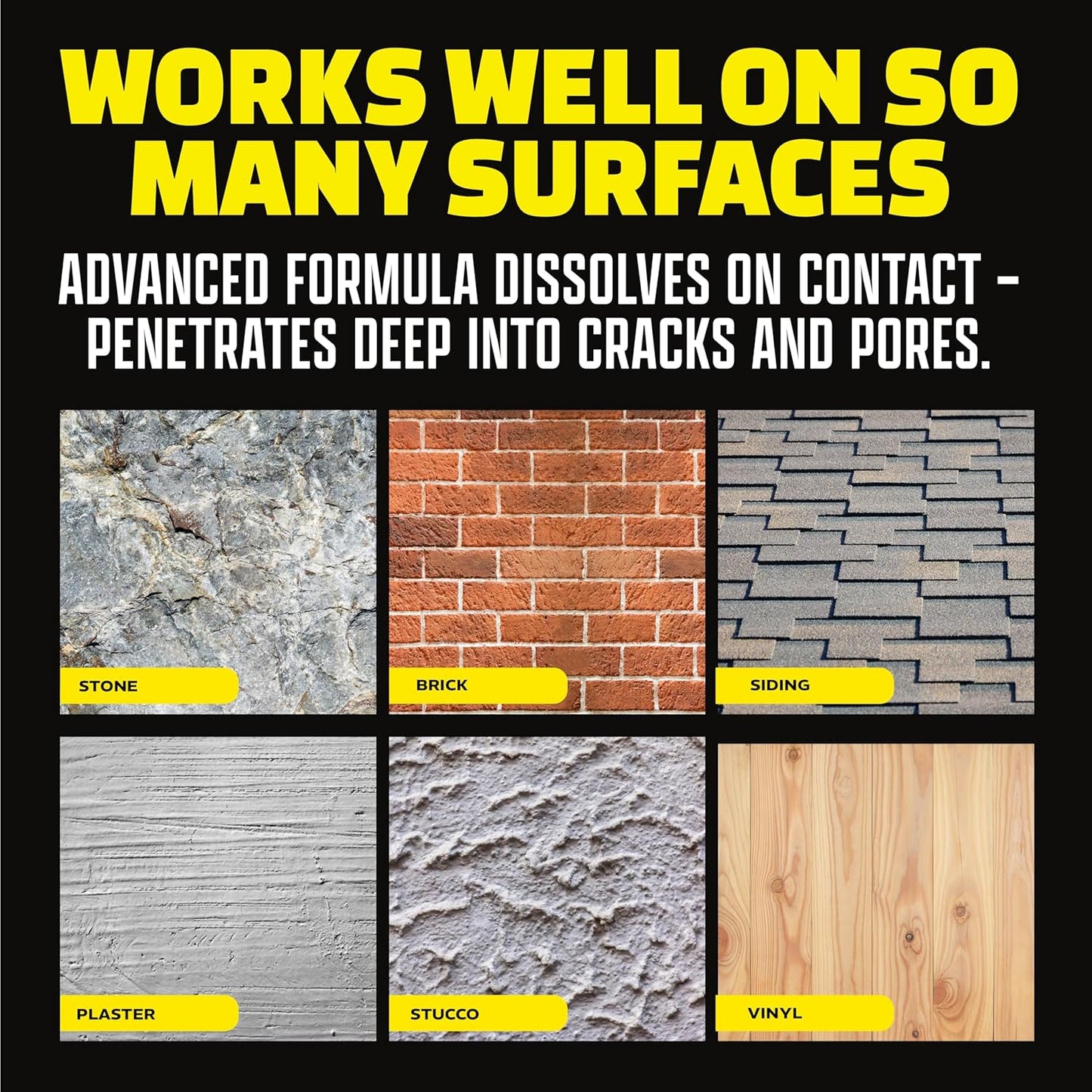 Alien Power Instant Stain Remover Spray for Bathroom & Household Surfaces, No-Scrub Formula for Tiles, Grout & Washing Machines (2 Packets + 24oz Spray Bottle)