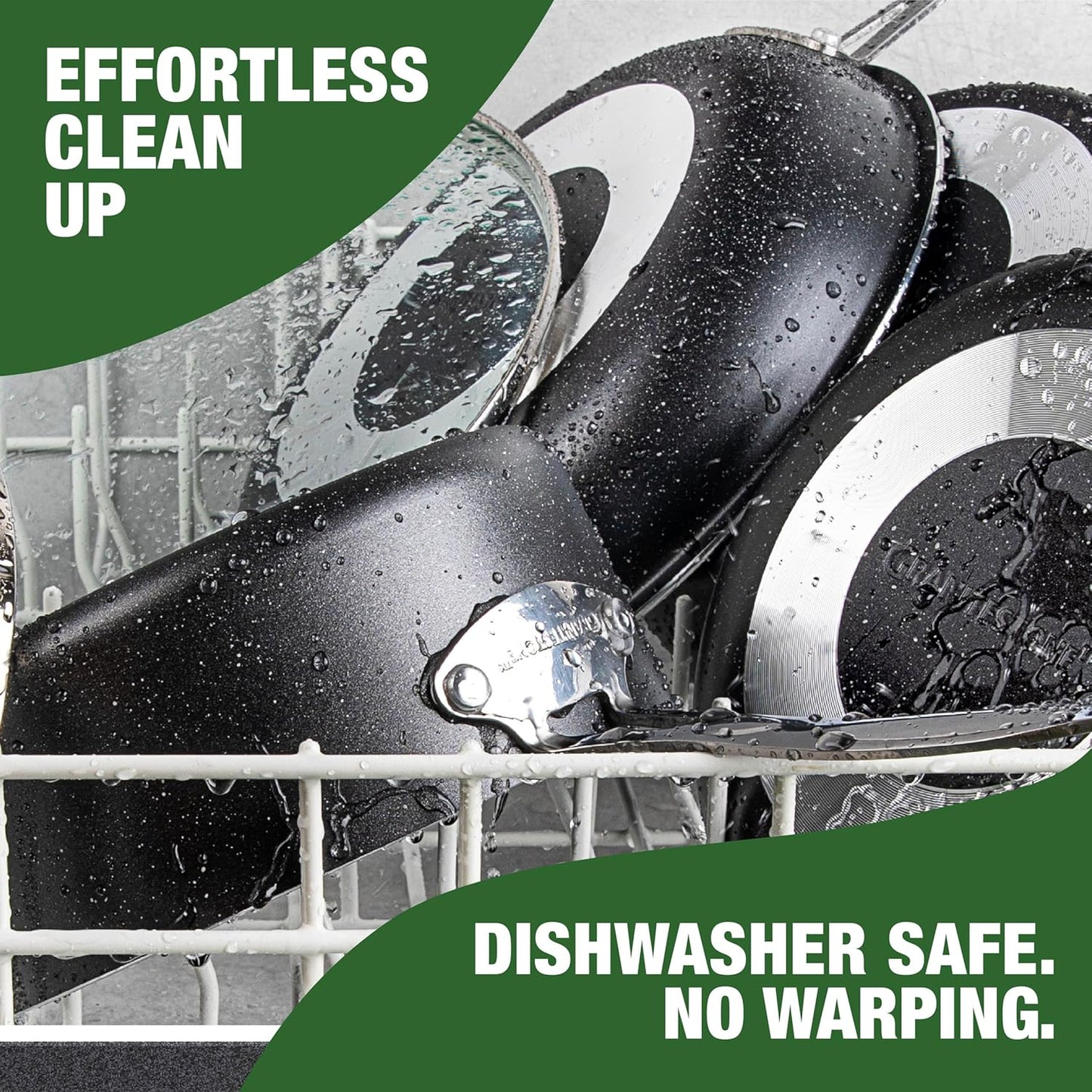 Granitestone 14 Inch Large Frying Pan with Lid, Ceramic Non Stick Frying Pans Skillet, Non Toxic Frying Pans Nonstick for Sauté & Cooking, PFAS & PFOA Free, Oven & Dishwasher Safe