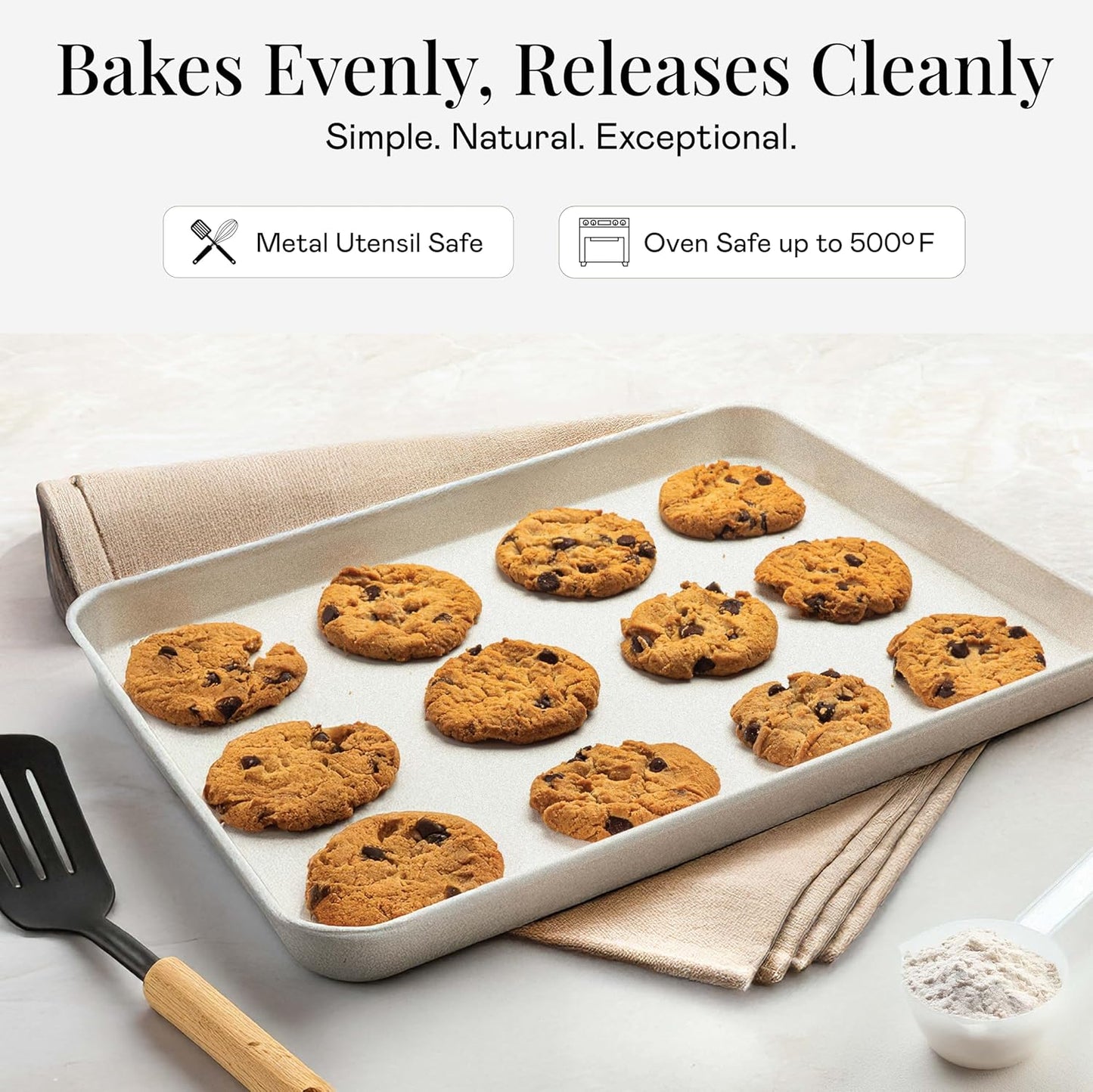 Granitestone 20 Pc Ceramic Cookware Set Nonstick, Complete Pots and Pans Set Non Stick for Kitchen with 5 Pc Bakeware Set, Deep Frying Pan Set, & Steamer, Non Toxic PFOA Free, Oven & Dishwasher Safe