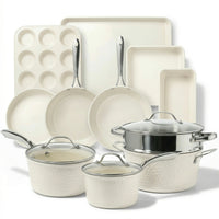 Gotham Steel Set 15pc CreamHamSS - image 1