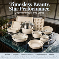 Gotham Steel Set 15pc CreamHamSS - image 10