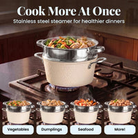 Gotham Steel Set 15pc CreamHamSS - image 9