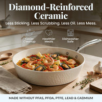 Gotham Steel Set 15pc CreamHamSS - image 3