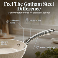 Gotham Steel Set 15pc CreamHamSS - image 8