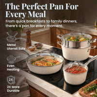 Gotham Steel Set 15pc CreamHamSS - image 5