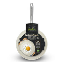 Gotham Steel Fry-Pan 10in Cream-Silver - image 9