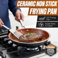 Gotham Steel Fry-Pan 9.5in Copper-Grey-Silver - image 1