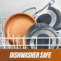 Gotham Steel Fry-Pan 9.5in Copper-Grey-Silver - image 7
